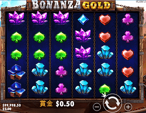 ボナンザ・ゴールド（Bonanza Gold）のスロット画面